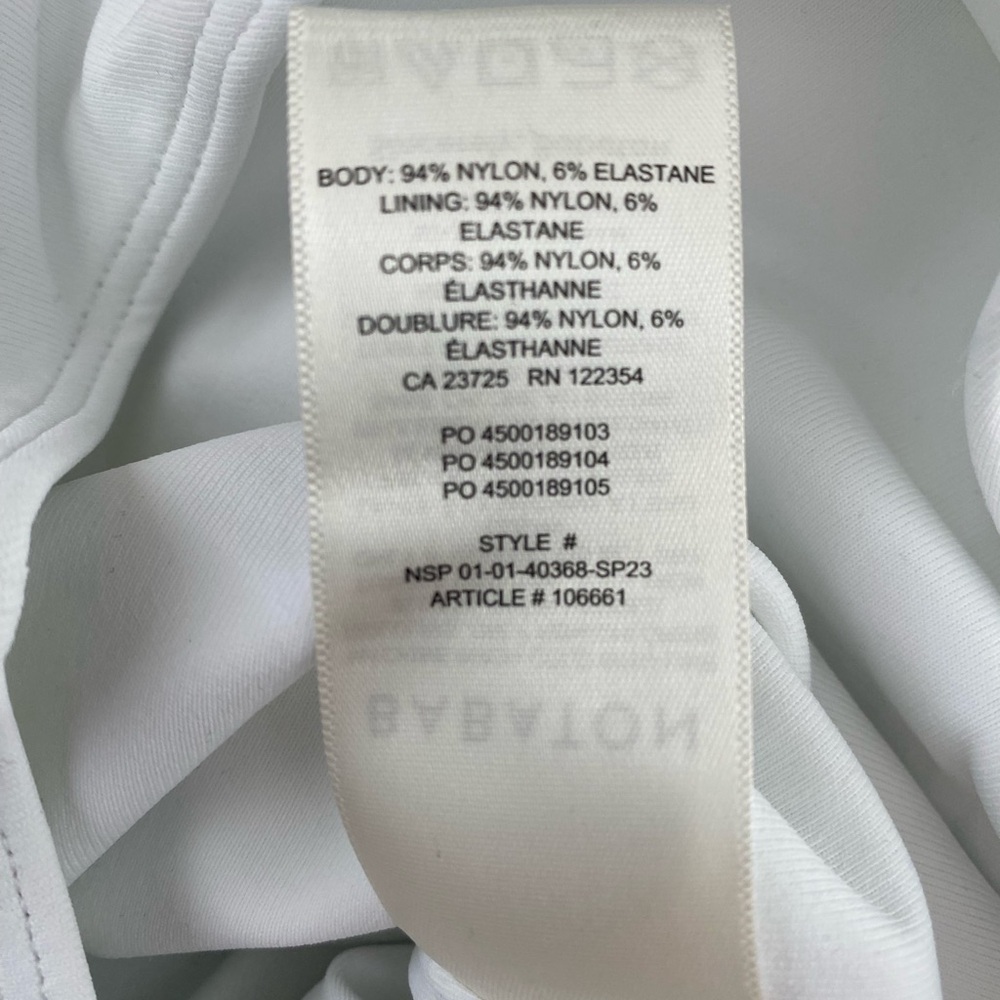 NWT Aritzia Babaton Contour Bodysuit squareneck bodysuit thong-cut Size XS - Picture 8 of 10